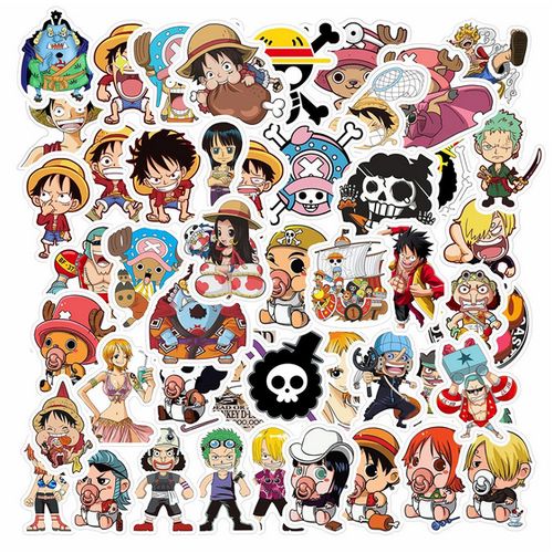 Generic 25 F02 Cartoon ONE PIECE Stickers Anime Graffiti Skateboard Phone  Case Laptop à prix pas cher