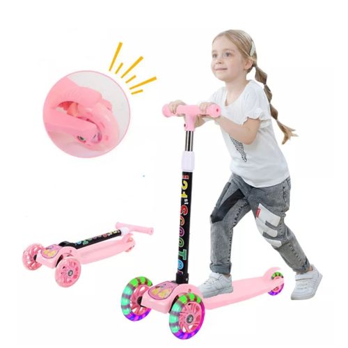 Generic Trottinette Pliable pour Enfant de 3 À 6 Ans Led à prix