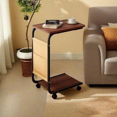 Generic Table basse mobile pour salon, table d'appoint de chevet, table d'angle compacte - image 4
