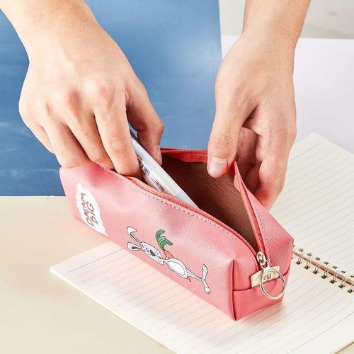 product_image_name-Generic-Trousse à Crayons en Tissu "Dream Big" - Design Animalier et Couleurs Douces-1