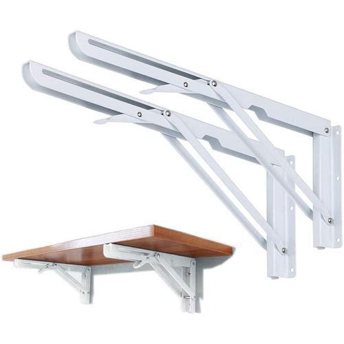 Generic Support d'étagère triangulaire, Support pliable et réglable en  métal 35cm à prix pas cher