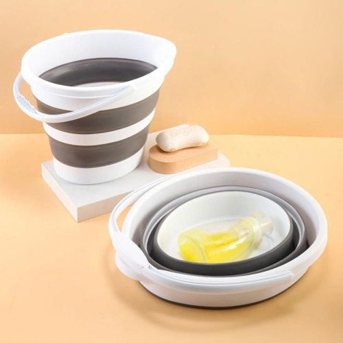 product_image_name-Generic-Pliable Seau De Silicone,De Camping ET Nettoyage ,Cuisine Foldable Bucket-1