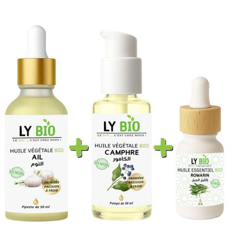 product_image_name-LY BIO-PACK HUILE AIL 50ML - PIPETTE + HUILE CAMPHREE 50ML - POMPE + HUILE ESSENTIEL ROMARIN 10ML-1