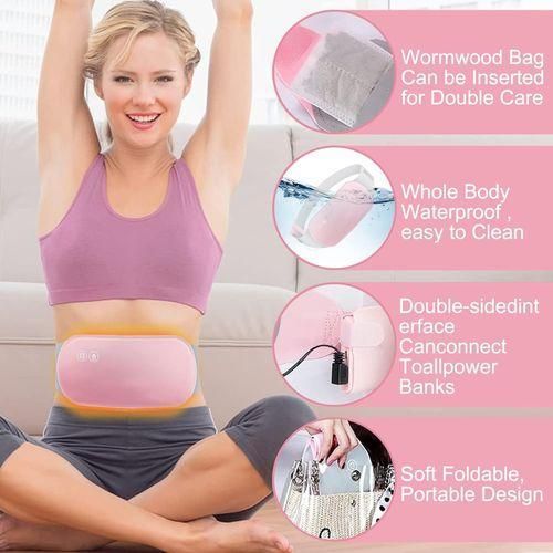 product_image_name-Generic-حزام تسخين حيض قابل لإعادة الشحن مع تدليك، حزام بطني كهربائي لتخفيف آلام الدورة الشهرية، 3 مستويات حرارة، 4 أوضاع تدليك، حزام تخفيف ألم الدورة الشهرية وردي-7