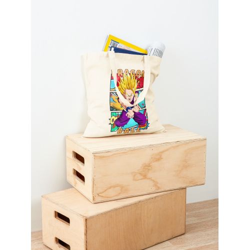 product_image_name-Generic-حقيبة يد قطن كلاسيكية بتصميم لوحة هزلية Son Gohan Dragon Ball Doragon Boru-2
