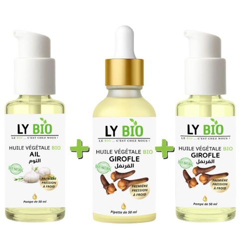 product_image_name-LY BIO-PACK HUILE AIL 50ML - POMPE + HUILE GIROFLE 50ML - PIPETTE + HUILE GIROFLE 50ML - POMPE-1