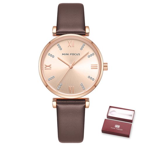 Mini Focus montres a Quartz de luxe femmes bracelet en cuir blanc montre Simple dame femme a prix pas cher Jumia Maroc
