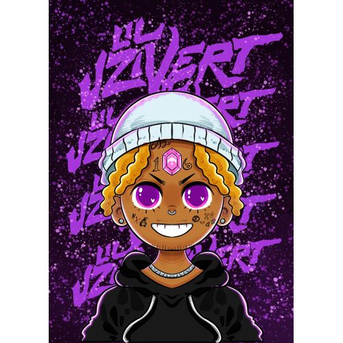 product_image_name-Generic-Lil uzi vert anime fan art  Poster Chambre Haute Qualité-1