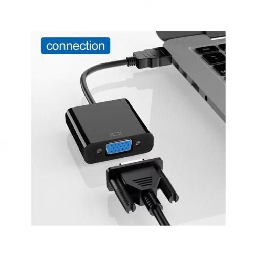 Generic Adaptateur HDMI vers VGA 1080P, Convertisseur HDMI Mâle à VGA à prix  pas cher