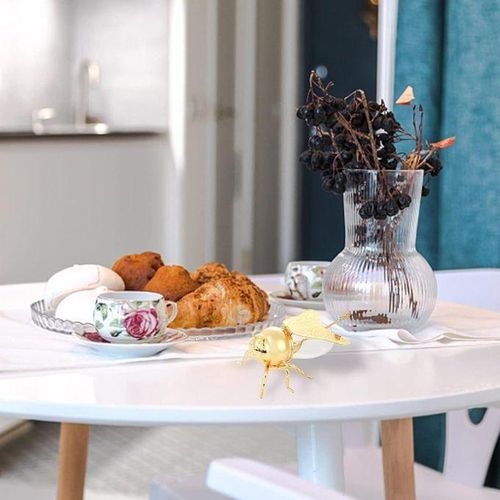 product_image_name-Generic-Pot miel en verre forme d'abeille et couverc métal-2