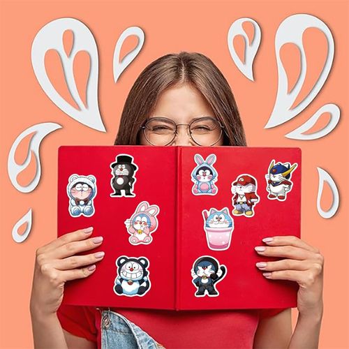 product_image_name-Generic-autocollants pour chat Kawaii 50 PCS, autocollants pour chat japonais mignons et magiques à grande -3