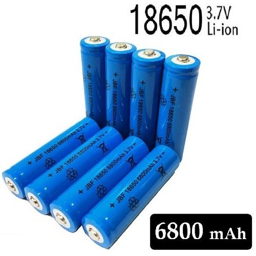 Generic 8 batteries 3.7V 18650 Li-ion // Pile Rechargeable Capacité 6800  mAh à prix pas cher