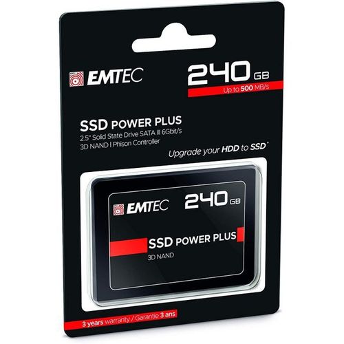 Emtec SSD 240 Go X150 Power Plus 3D NAND 2.5 - SATA 6Gb/s à prix pas cher