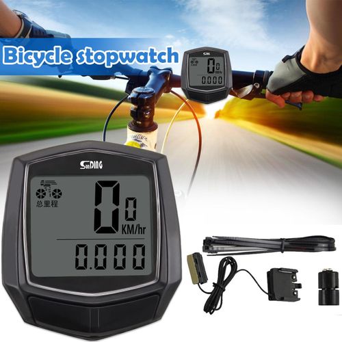 Generic Compteur de vitesse pour vélo, Chronomètre filaire étanche avec  affichage LCD à prix pas cher