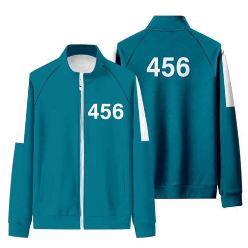 product_image_name-Other-Squid veste de jeu pour hommes Li Zhengjae le même vêtement de sport plus la taille 456, automne à la mode, pull à glissière avec col montant-1