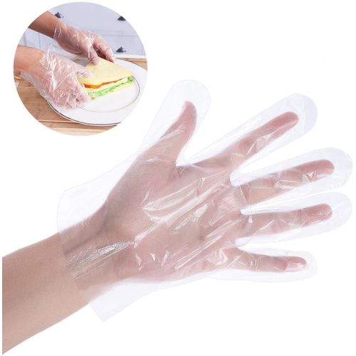 100pcs Gants en plastique Gants de cuisine jetables Gants de sécurité  alimentaire Gants transparents de qualité alimentaire et Gants pour le  nettoyage domestique - Temu France