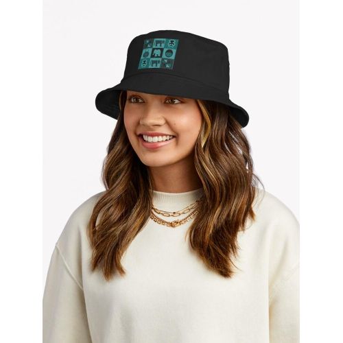 product_image_name-Generic-Chapeaux Bob noire Unisexe Art de motifs ethniques tribaux abstraits africains de bonne qualité-3