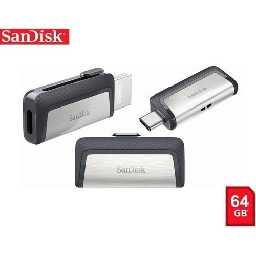 Sandisk Clé Usb Type-C 64Gb Usb 3.1 Dual Drive 150Mb/s OTG Pour