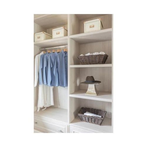 product_image_name-Generic-Lot de 3 Cintres en Bois - Haut 23 cm X Long 44.5 cm, Verni Naturel, Rangement placard-4