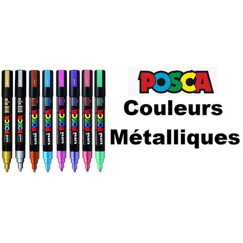 Marqueur peinture Posca PC5M pointe moyenne 1,8-2,5mm or