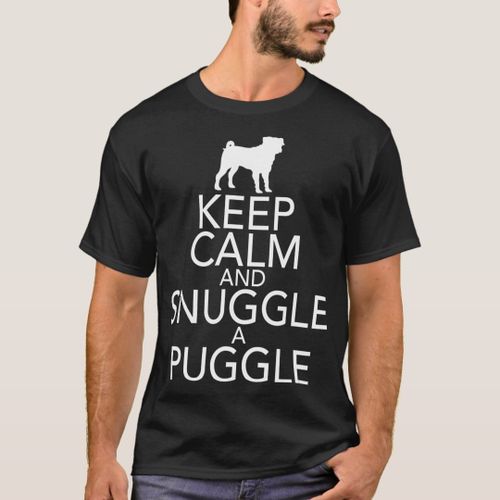 product_image_name-Generic-Keep Calm And Snuggle A Puggle Dog Lover Pug T-Shirt unique design - t shirt tres bon qualite-1