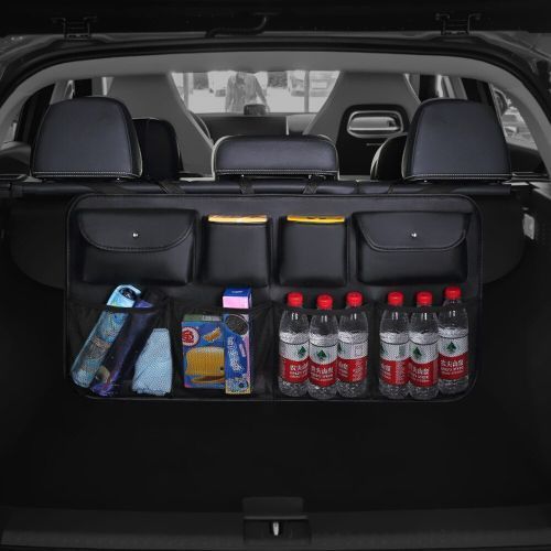 Generic Sac de rangement voiture en cuir PU pour siège arrière de