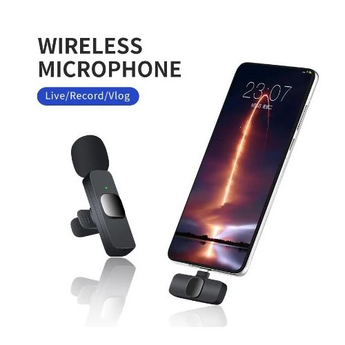 Microphone sans fil (micro) pour téléphone portable avec émetteur