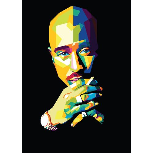 product_image_name-Generic-Tupac shakur  Style 2 Poster Chambre Haute Qualité-1
