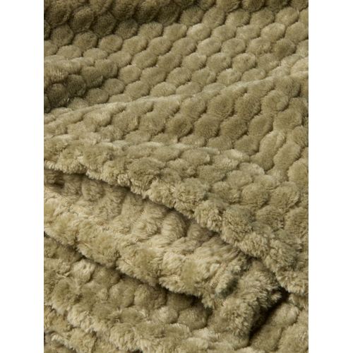 product_image_name-Generic-Plaid Polaire Doux Vert 130x160cm Toucher Velours Chaleureux-2