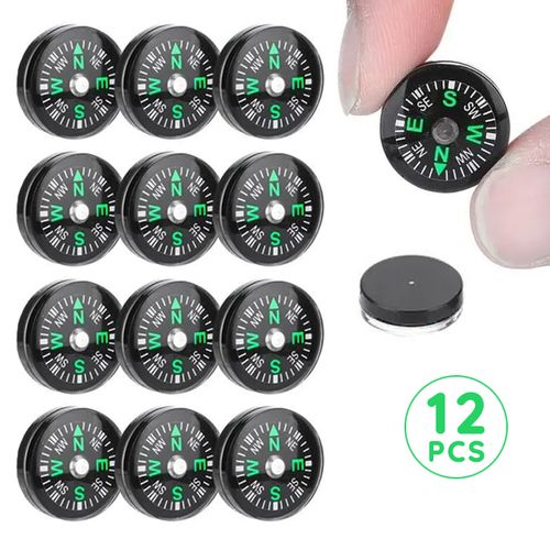 product_image_name-World-بوصلة جيب صغيرة للتخييم والتنزه ⌀2.5 سم - طقم 12 قطعة-1