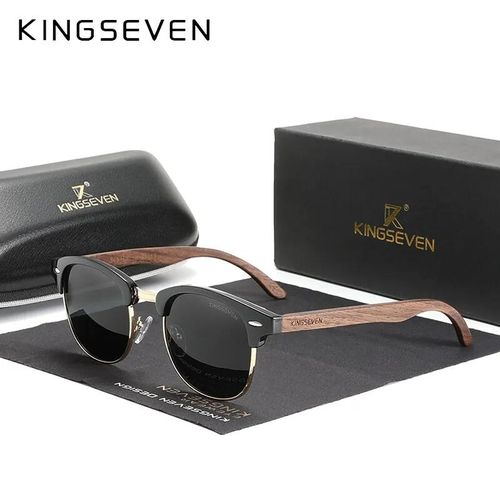Generic lunettes de soleil en bois pour hommes et femmes