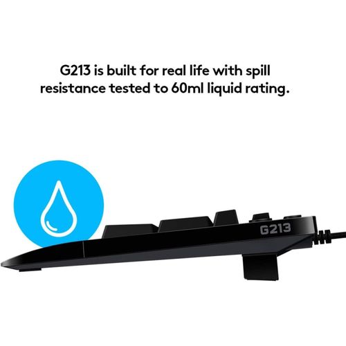 product_image_name-Logitech-G213 Clavier de Jeu, touches rétroéclairées LIGHTSYNC RGB, touches résistantes aux éclaboussures, touches personnalisables, touches multimédia dédiées, disposition AZERTY-6