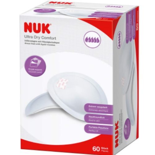 Nuk 60 Coussinets d'Allaitement Ultra Dry 100% COTON GARNITURE