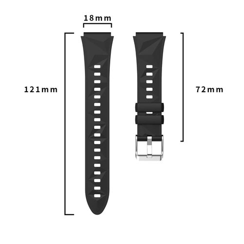 product_image_name-Generic-Bracelet en Silicone 18mm pour Huawei Watch GT5 41mm / GT5 Pro 42mm - Noir-5