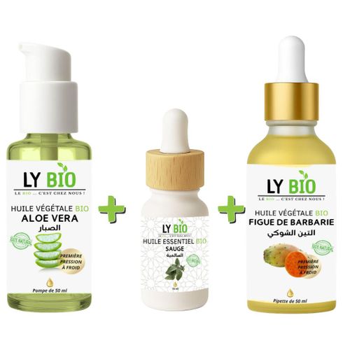 product_image_name-LY BIO-PACK HUILE ALOE VERA 50ml - POMPE + HUILE ESSENTIEL SAUGE 10ML + HUILE FIGUE DE BARBARIE 50ML - PIPETTE-1