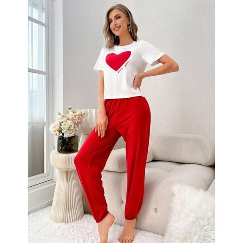 Pyjama femme coeur rouge online