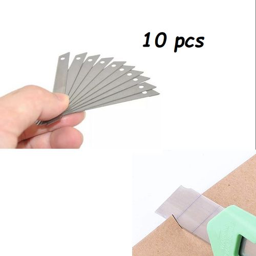 Generic 10 pcs Lames de Cutter 18 mm, Lames de rechange pour couteaux,  interchangeables à prix pas cher