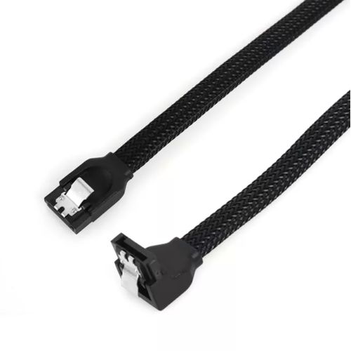 Cable SATA 3.0 III pour disque dur, fiche à angle droit, SSD HDD 6 Gb/s à  prix pas cher