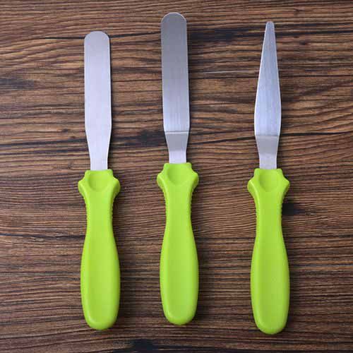 2 pièces Spatule À Crème En Acier Inoxydable