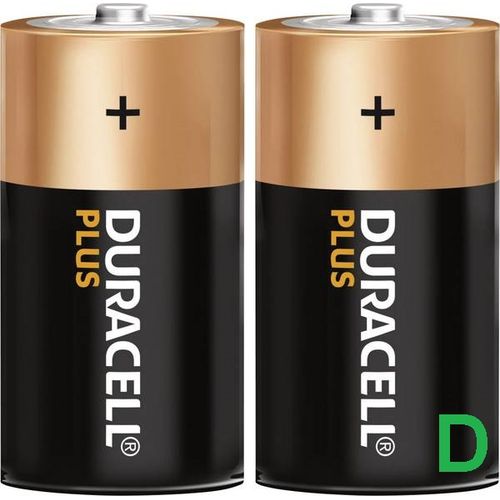 Duracell Plus Pack de 2 Piles Alcalines Type D - Pour Chauffe eau et Jouets  - à prix pas cher