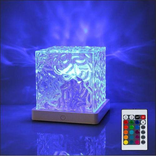 product_image_name-Generic-Lampe Décorative Cube Texturé à Effet Aquatique-1