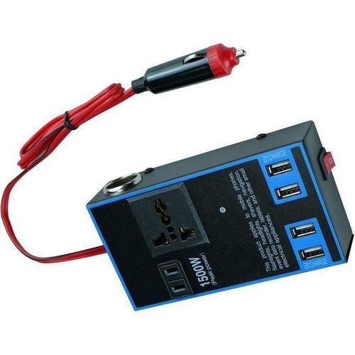 product_image_name-Generic-Transformateur Voiture Noir Bleu 1500W – Charge Rapide Multi-Appareils-6