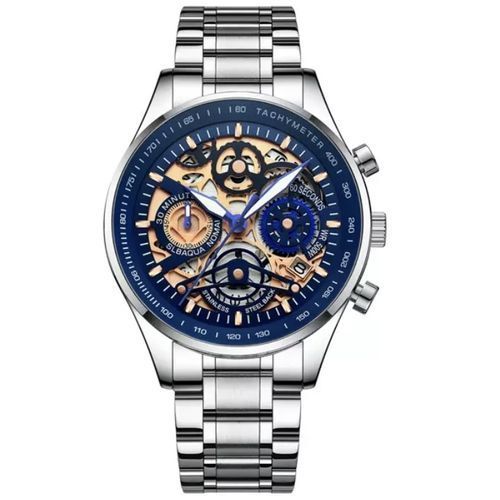 Nibosi Montre Chronographe Luxe Style Argent Bleu a prix pas cher Jumia Maroc