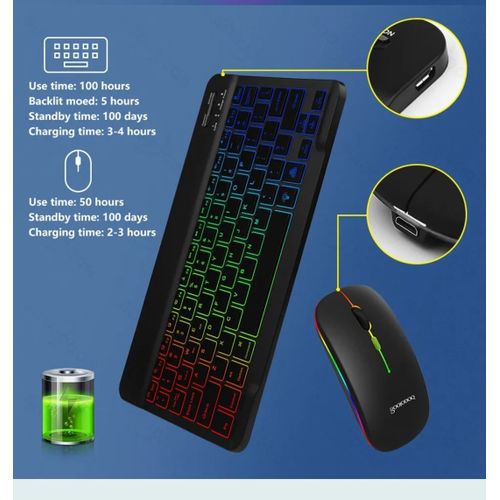 Generic Clavier souris Sans Fil Bluetooth Android Smart TV Box Ps3 Xbox pc  téléphone jeu à prix pas cher