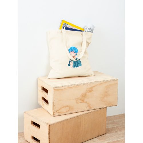 product_image_name-Generic-حقيبة يد قطن كلاسيكية باللون الأزرق من Anime Boy-1