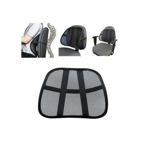 product_image_name-Generic-Coussin de chaise en maille confortable, pour soulager les douleurs lombaires, dossier de voiture, siège de bureau, noir, offre spéciale-2