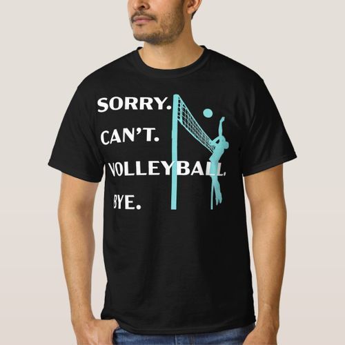 product_image_name-Generic-Women's T-shirt Sorry Cant Volleyball Bye Funny Player V-1