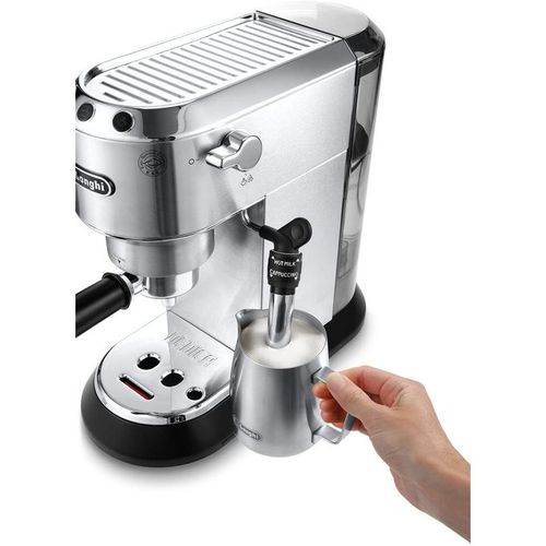De'Longhi Expresso machine à café dosette ou café moulu - chauffe rapide -  indicateur calcaire - 3 filtres à prix pas cher