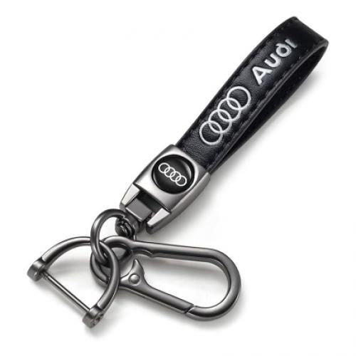 Audi - Audi porte-clés acier inoxydable, argent