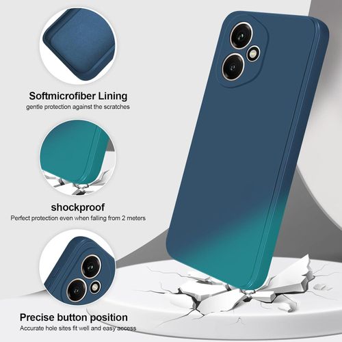 product_image_name-Case-غطاء سيليكون سائل لهاتف Honor 400 5G - أزرق-2